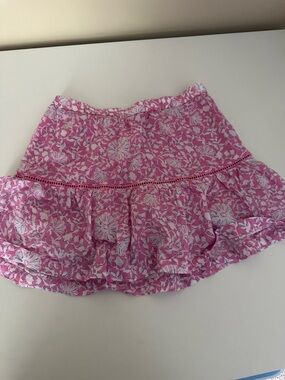 Pink Floral Tiered Mini Skirt vineyard vines